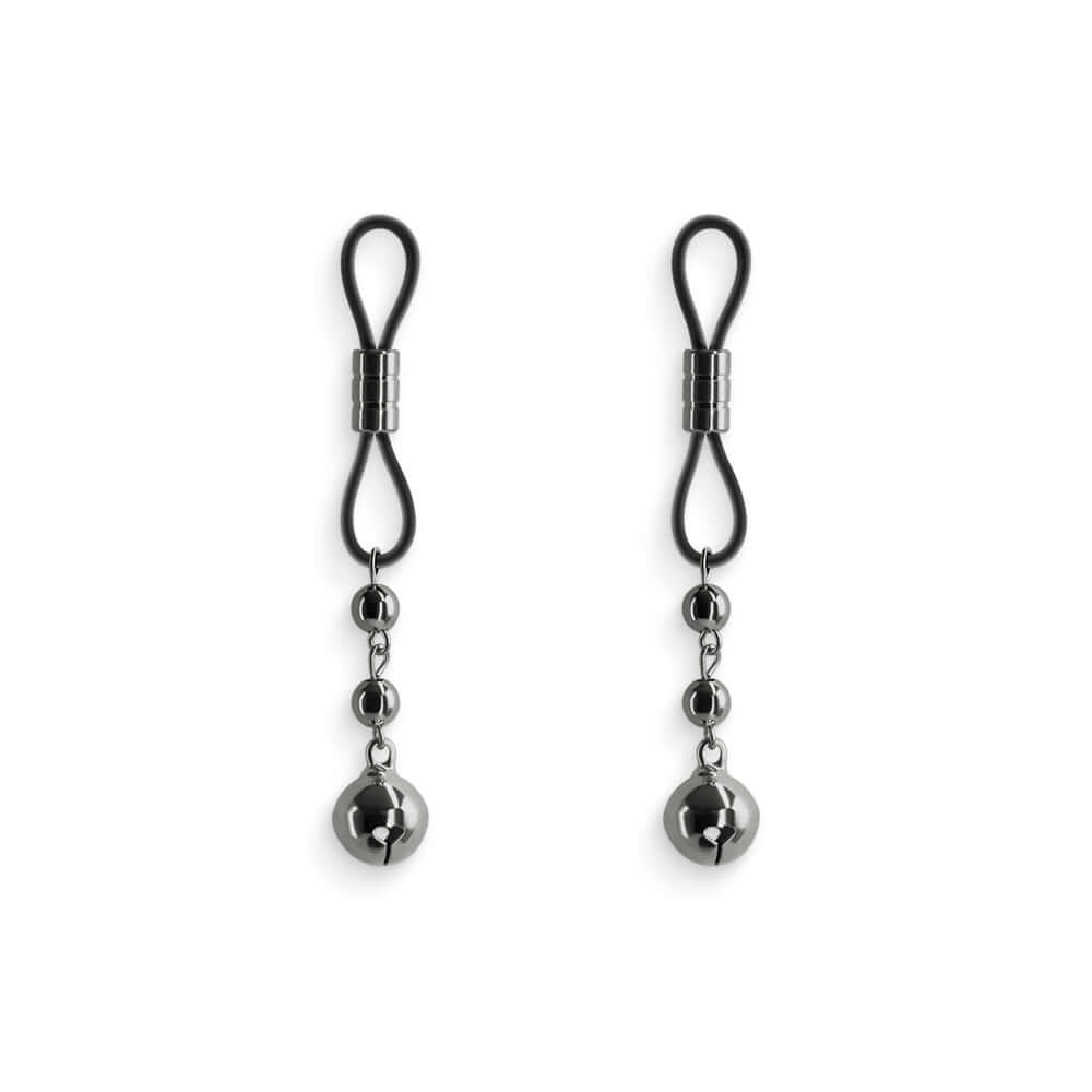 Bound Nipple Clamps D1 Gunmetal with adjustable pressure and silicone tips for comfort and durability.