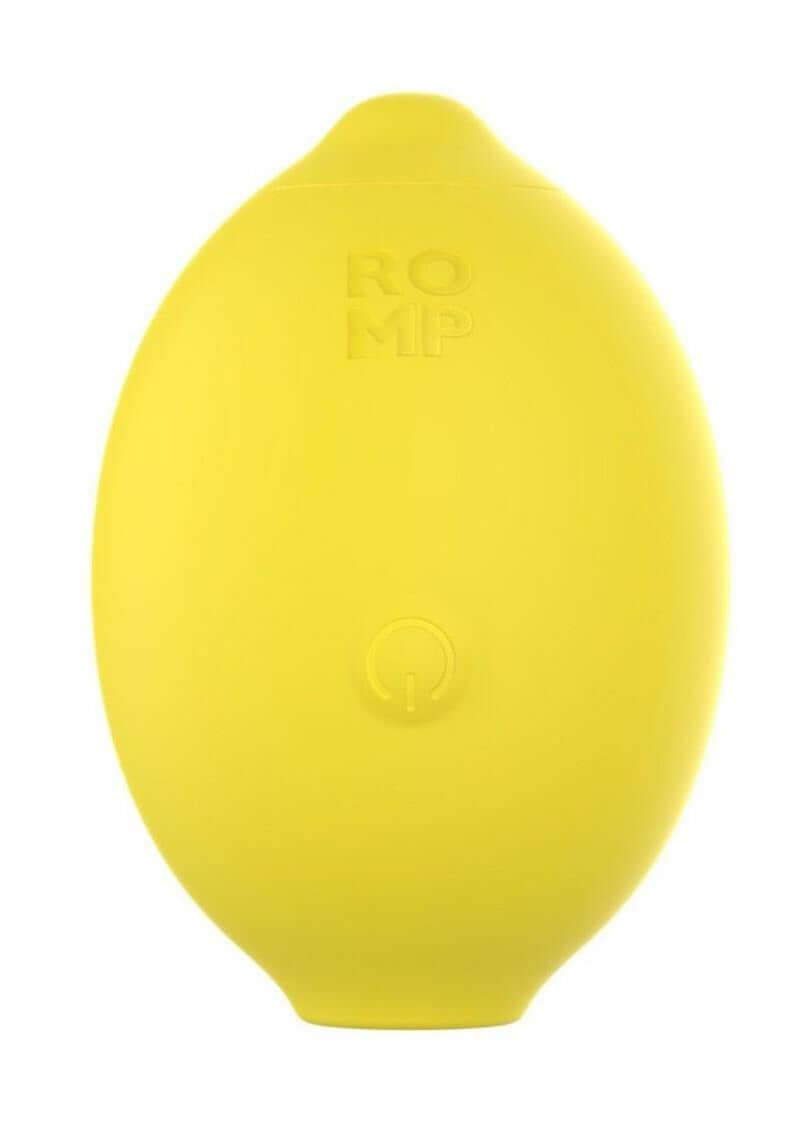 Romp Lemon Crush Clitoral Pleasure Air Stimulator in playful yellow lemon design, perfect for touch-free clitoral stimulation.