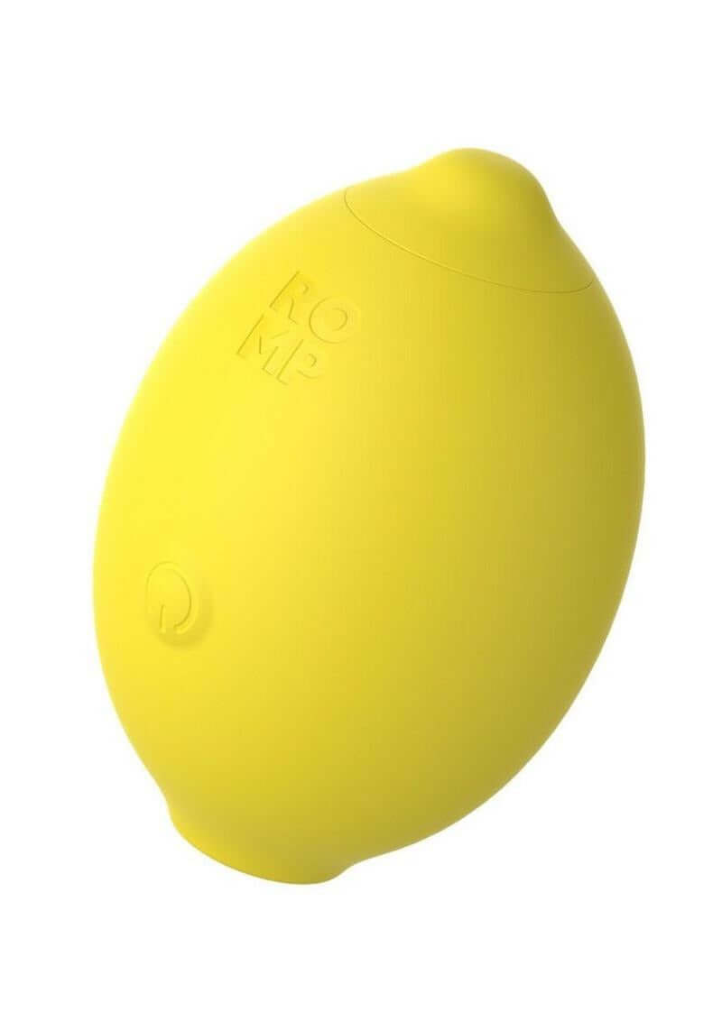 Romp Lemon Crush Clitoral Pleasure Air Stimulator in a playful lemon-shaped design.