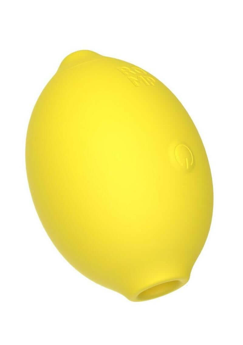 Romp Lemon Crush Clitoral Pleasure Air Stimulator in a playful lemon-shaped design for touch-free stimulation.