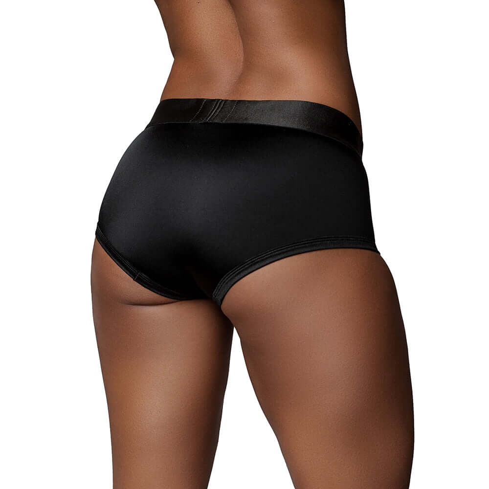 Ouch! Vibrating Strap-on Brief Black M/L