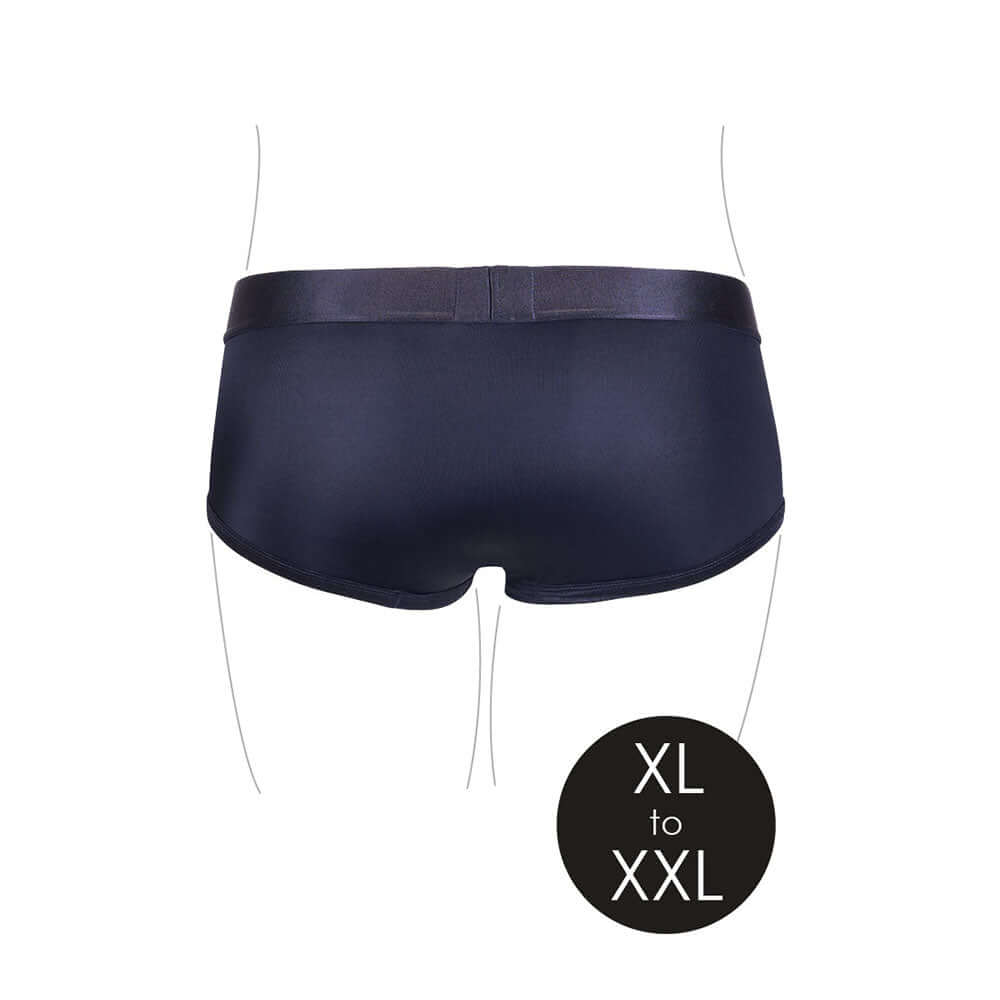 Ouch! Vibrating Strap-on Brief Black XL/2XL