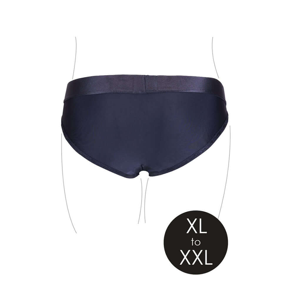 Ouch! Vibrating Strap-on Hipster Black XL/2XL