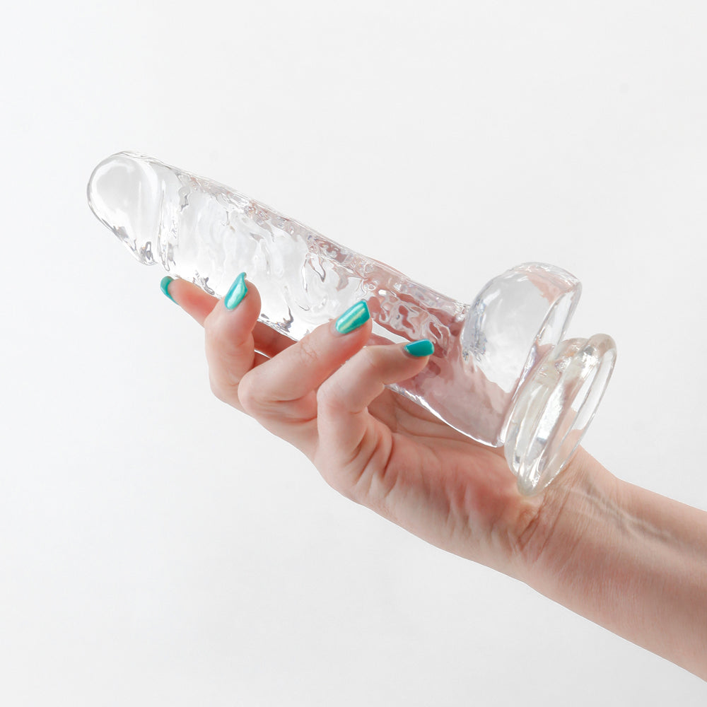 Fantasia Ballsy 6.5 inches Jelly Dildo Clear