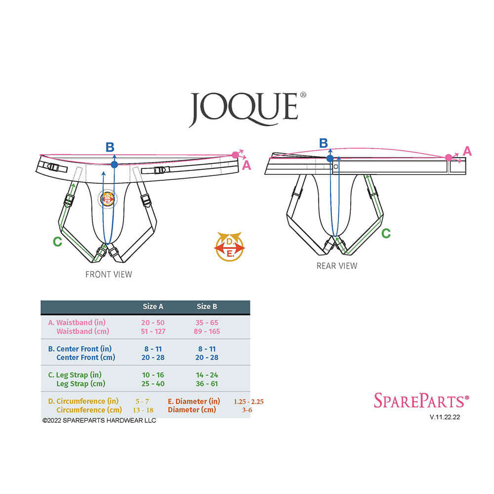 SpareParts Joque Double Strap Harness Black Size B
