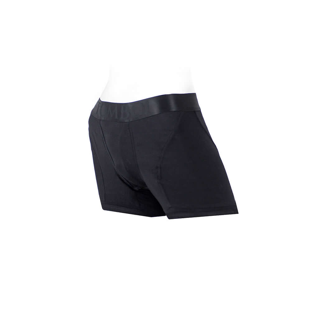 SpareParts Tomboii Rayon Boxer Briefs Harness Black Size S