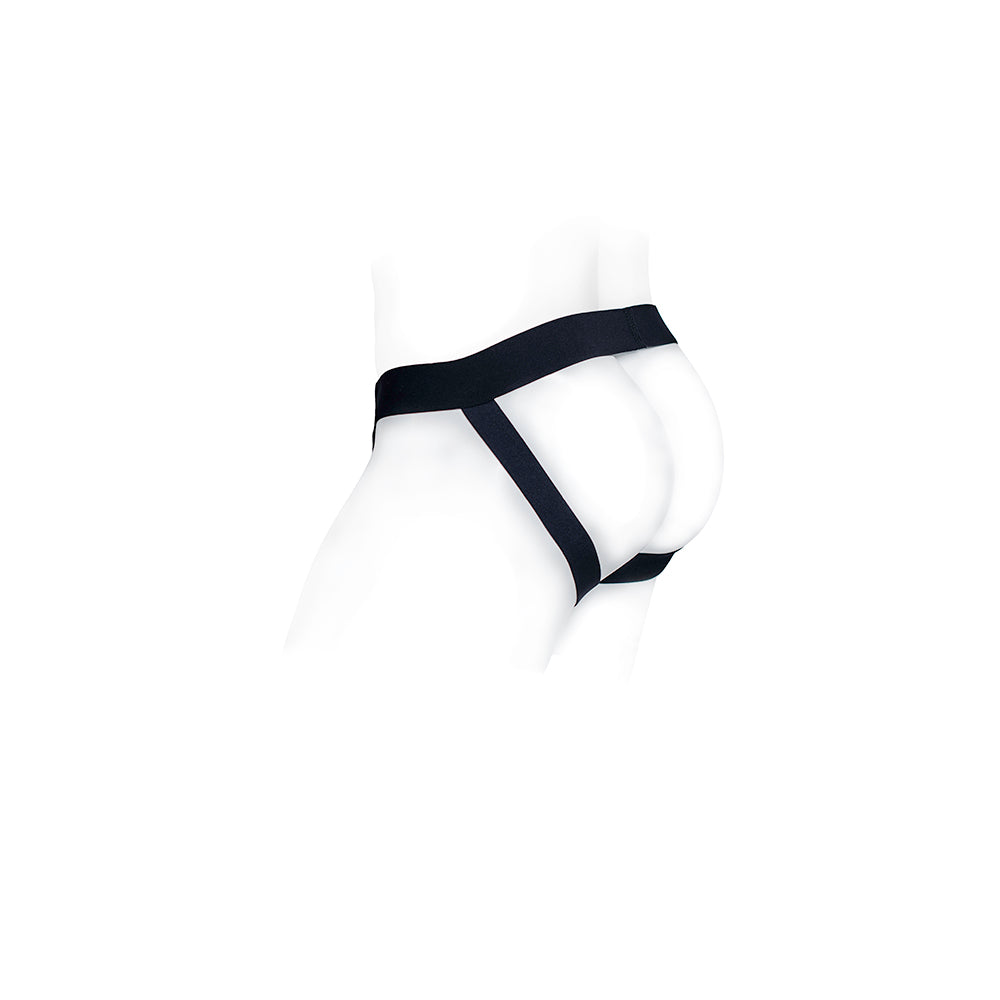 SpareParts Pete Commando Nylon Packing Jock Black Size S