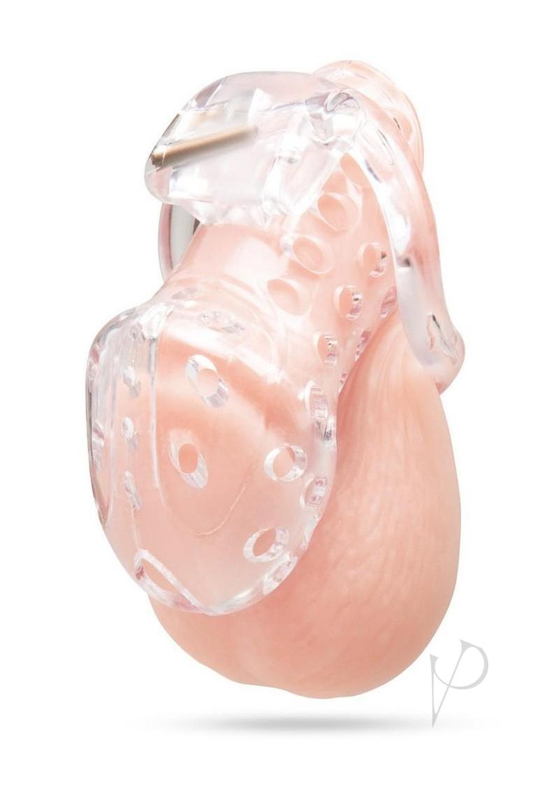 Blueline Acrylic See Thru Chastity Cock Cage 2.75 Inch Clear in transparent design for chastity play.