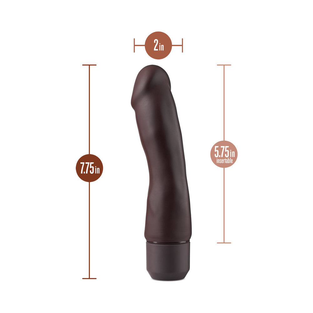 Dr. Skin Silicone Dr. Steve 7 inches Vibrating Dildo Brown