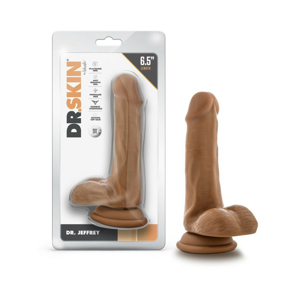 Dr. Skin Dr. Jeffrey 6.5 inches Dildo with Balls Tan