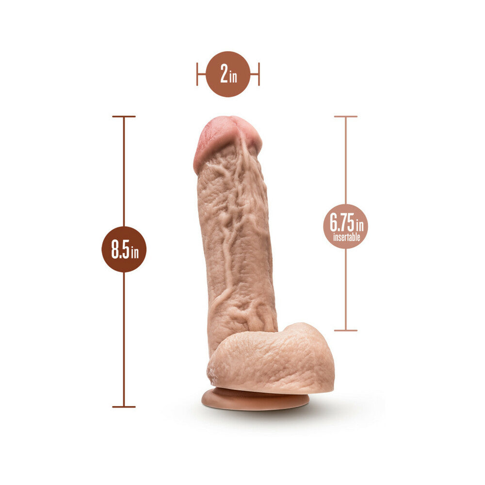 Dr. Skin Mr. D 8.5 inches Dildo with Balls Beige
