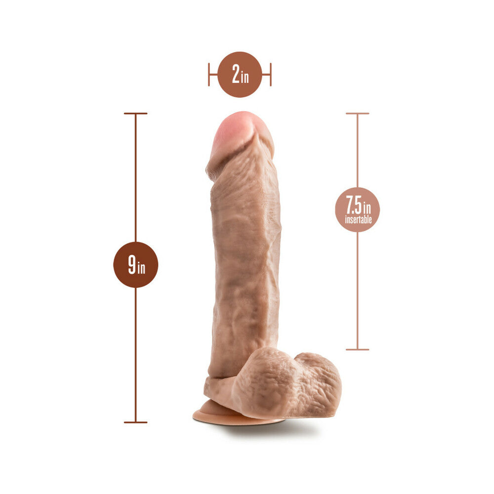 Dr. Skin Mr. Magic 9 inches Dildo with Balls Beige