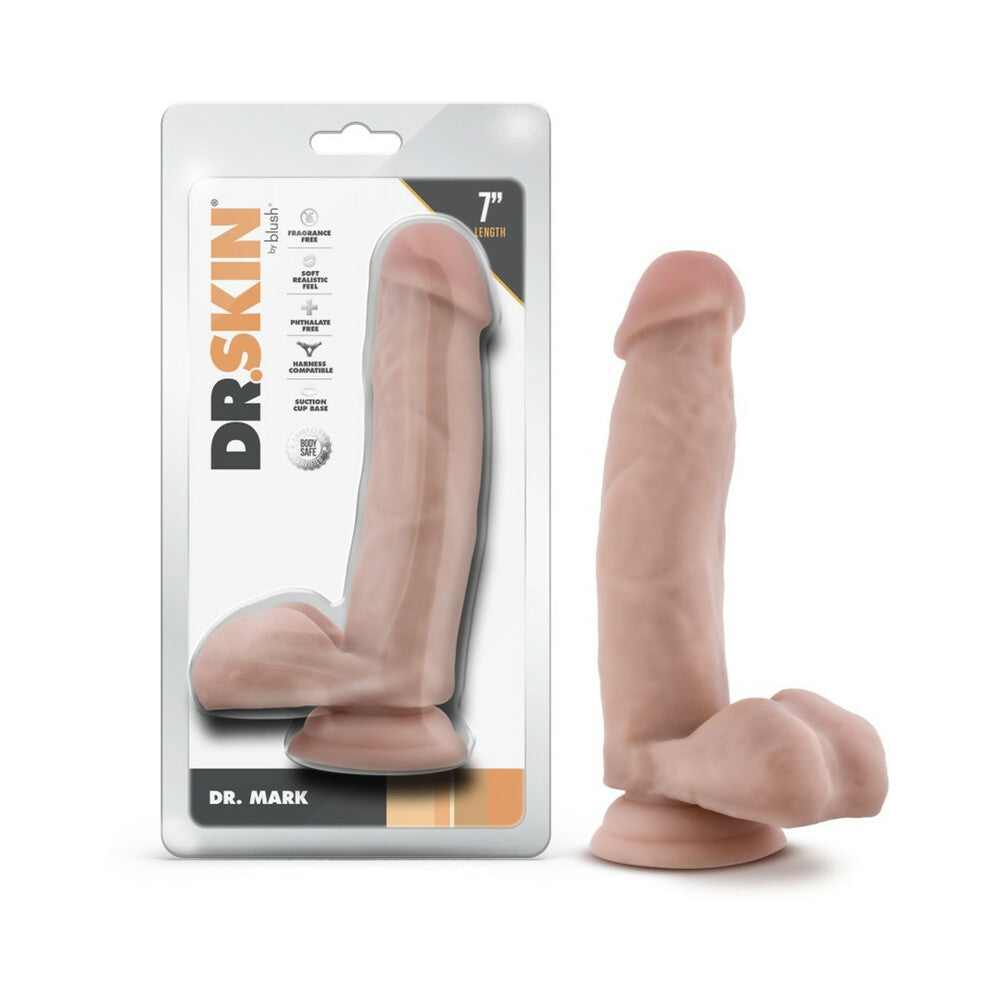 Dr. Skin Dr. Mark 7 inches Dildo with Balls Beige