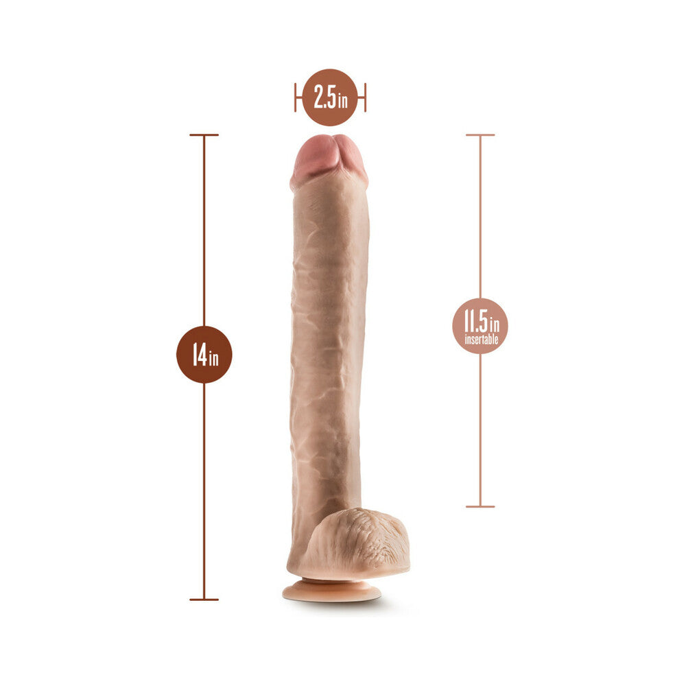 Dr. Skin Dr. Michael 14 inches Dildo with Balls Beige