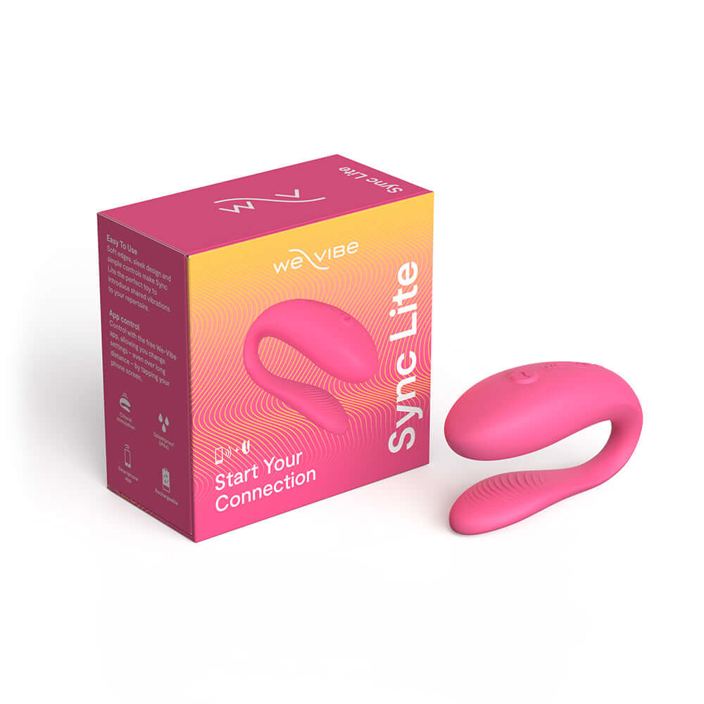 We-Vibe Sync Lite App Control Rechargeable Silicone Couples Vibrator - Pink