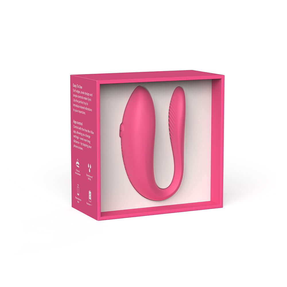 We-Vibe Sync Lite App Control Rechargeable Silicone Couples Vibrator - Pink