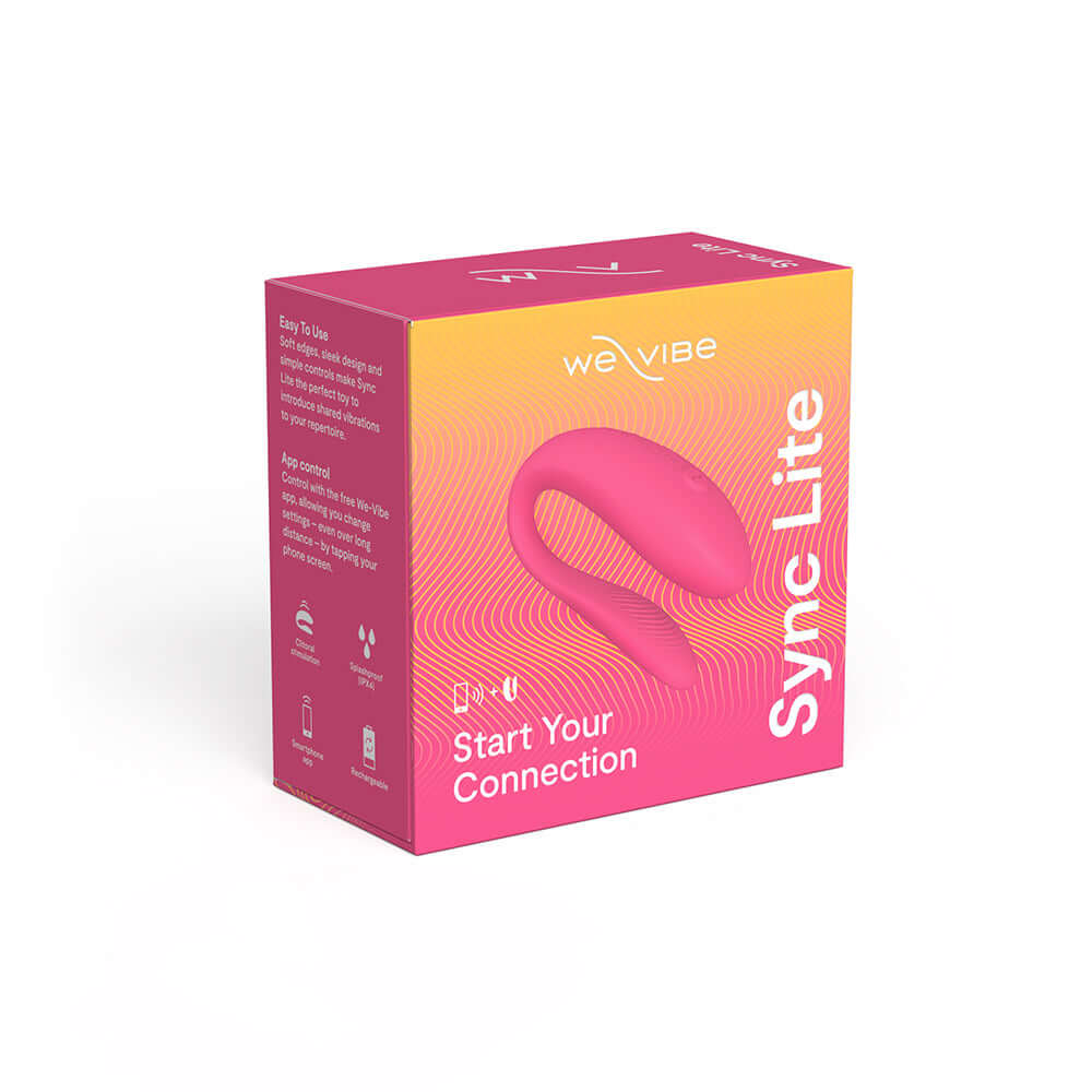 We-Vibe Sync Lite App Control Rechargeable Silicone Couples Vibrator - Pink
