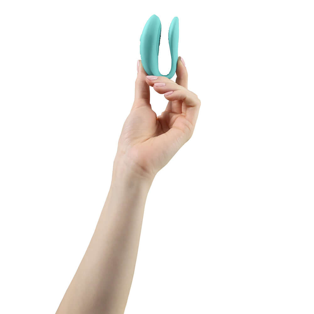 We-Vibe Sync Lite App Control Rechargeable Silicone Couples Vibrator - Aqua