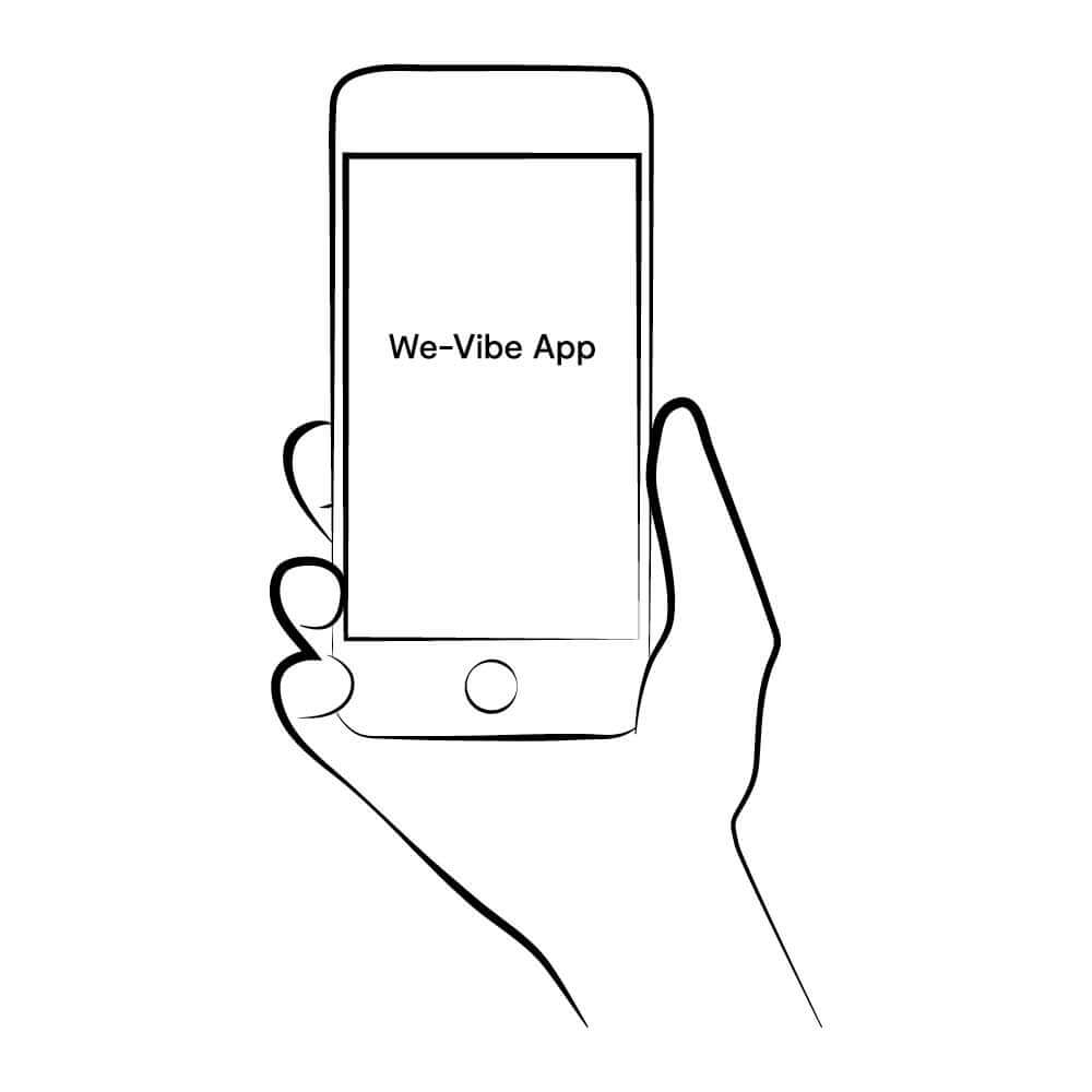 We-Vibe Sync Lite App Control Rechargeable Silicone Couples Vibrator - Aqua