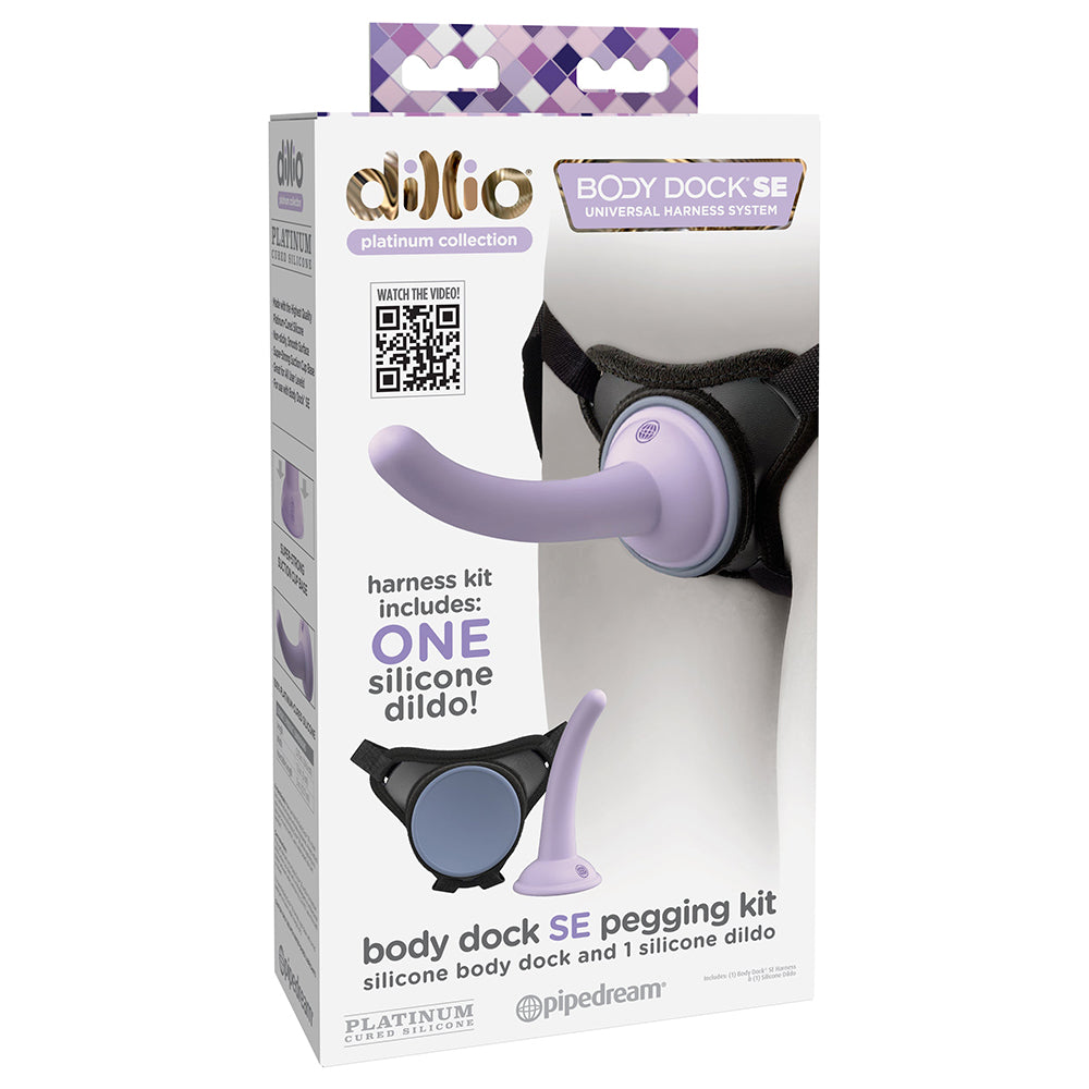 Dillio Platinum Body Dock SE Pegging Kit with 5 inches Silicone Dildo