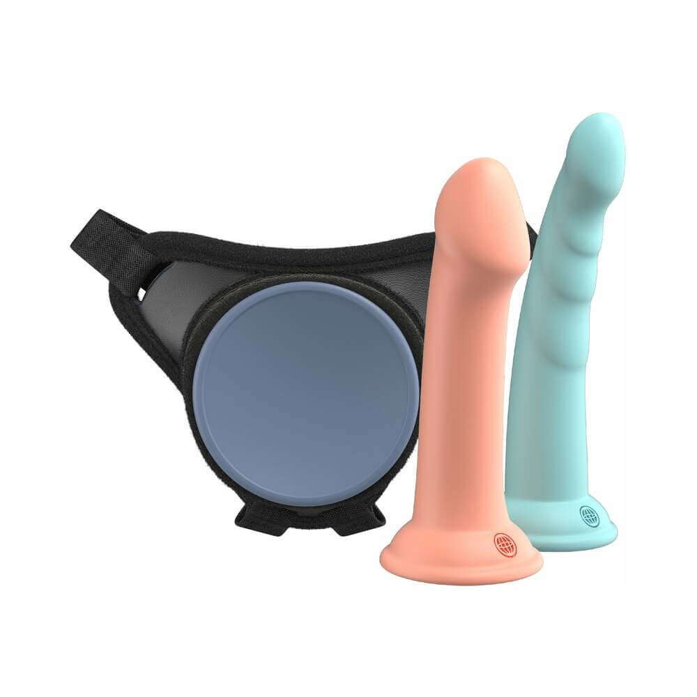 Dillio Platinum Body Dock SE Fantasy Kit with 6 & 7 inches Silicone Dildos