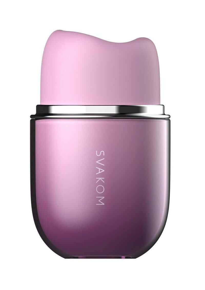 SVAKOM Klitty Dual Licking & Suction Stimulator Lavender in a sleek, cat-shaped design with a smooth finish.
