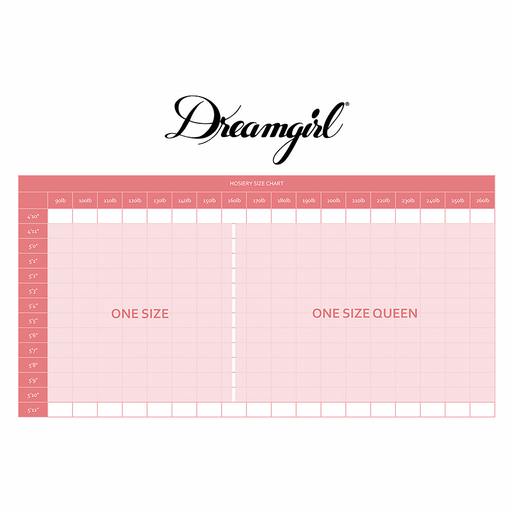 Dreamgirl Geometric Fence Net Pantyhose with Rhinestone Embellishment Black Queen Size
