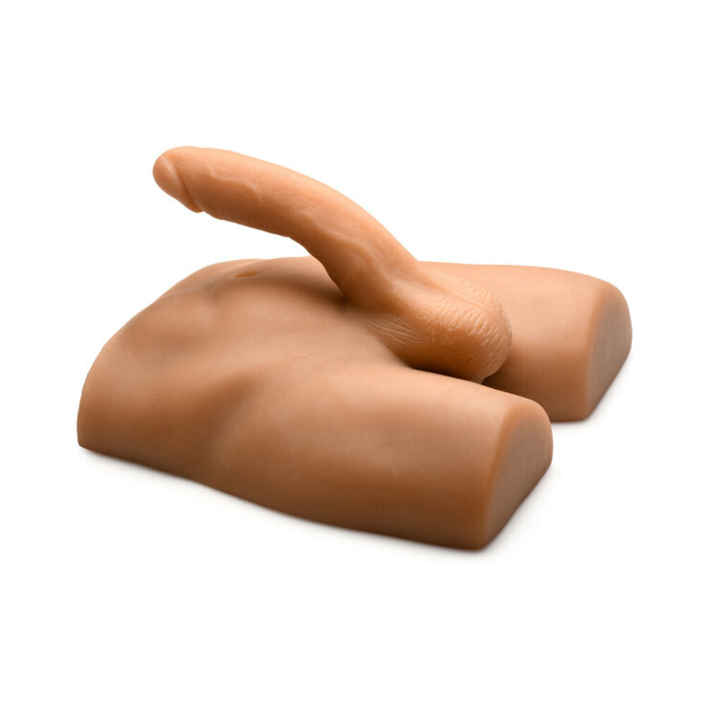 Jock Ass Masturbator with Posable 7 inches Dildo Medium