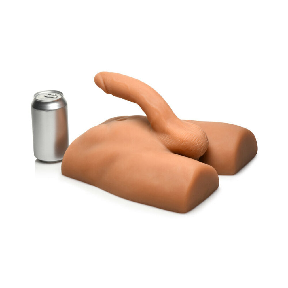 Jock Ass Masturbator with Posable 7 inches Dildo Medium