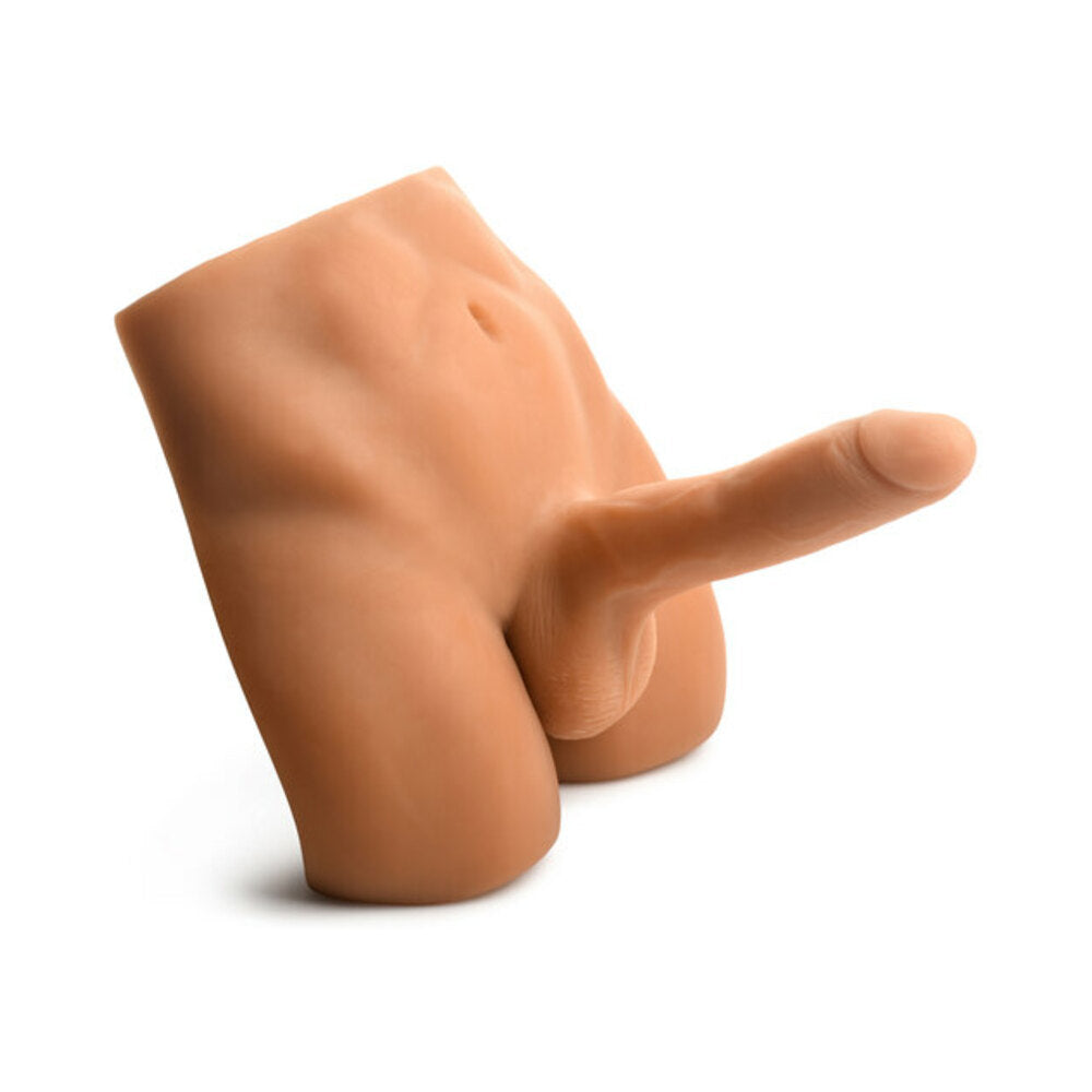 Jock Ass Masturbator with Posable 7 inches Dildo Medium