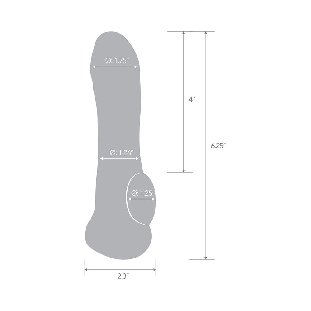 Blue Line 6.25 inches Transparent Penis Enhancing Sleeve Extension