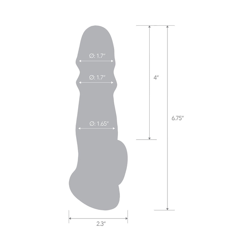 Blue Line 6.75 inches Girthy Penis Enhancing Sleeve Extension