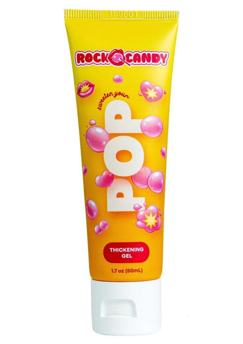 Rock Candy Pop Thickening Cream 1.7 Oz in a vibrant yellow tube, designed for thickening and fullness.