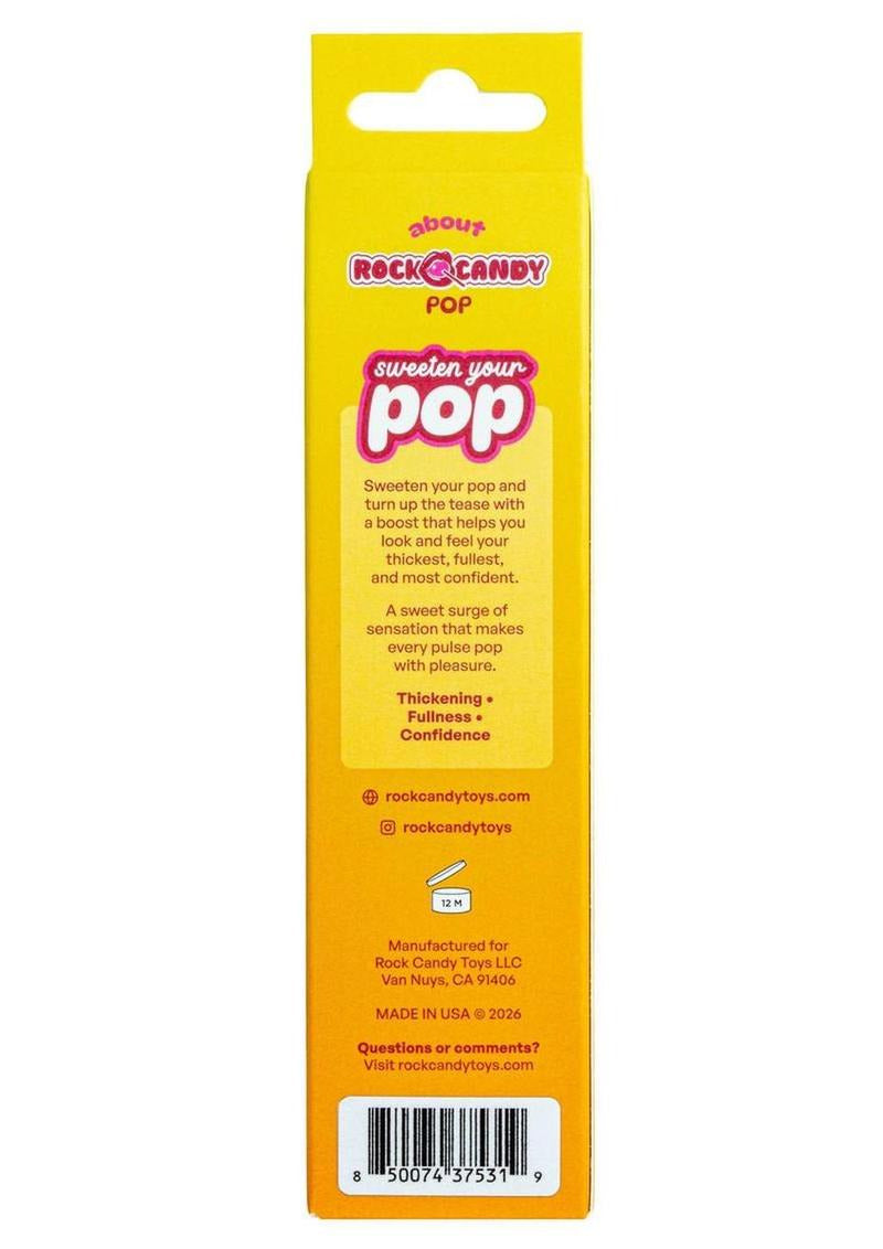 Rock Candy Pop Thickening Cream 1.7 Oz packaging with text highlighting confidence and fullness boost.