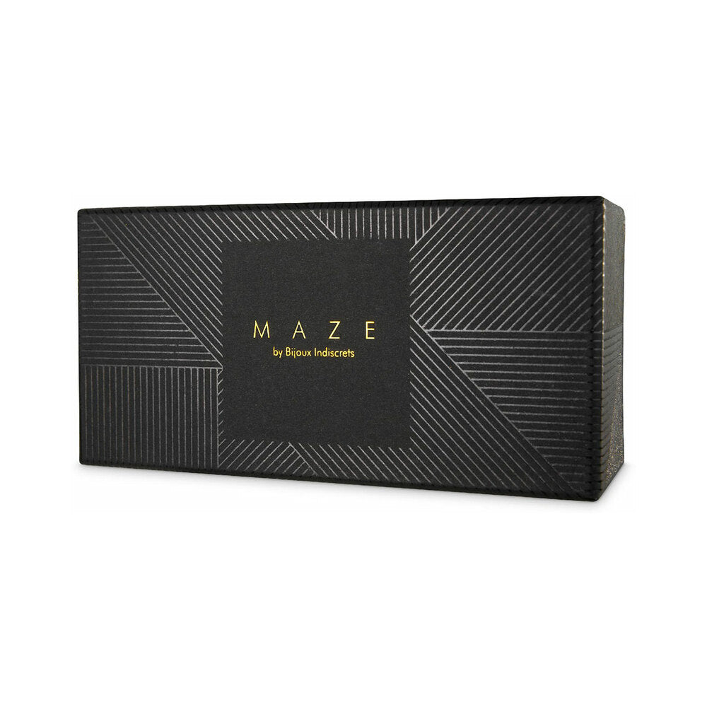 Bijoux Indiscrets Maze Tassel Choker packaging box with elegant geometric design.