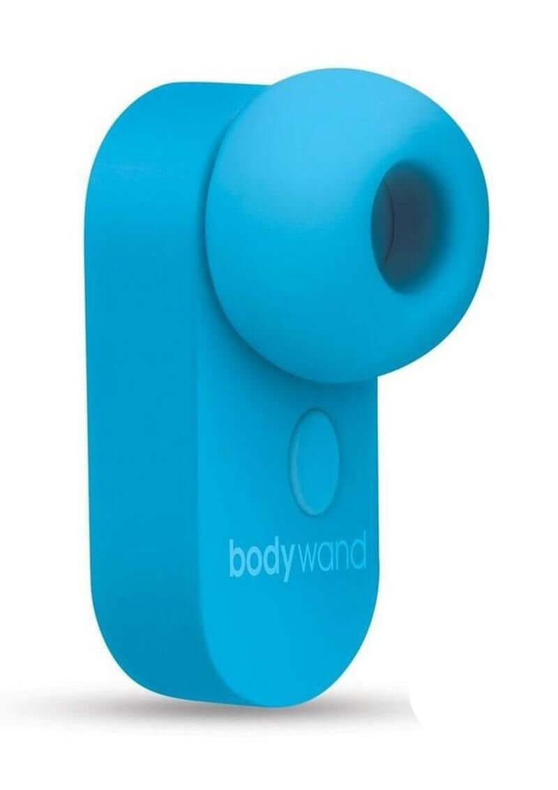 Bodywand 4Play Little Kiss Rechargeable Clitoral Stimulator Blue in a sleek design, perfect for focused stimulation.