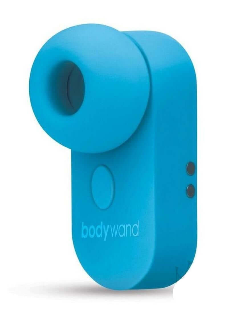 Bodywand 4Play Little Kiss Rechargeable Clitoral Stimulator Blue, compact design for targeted pleasure.