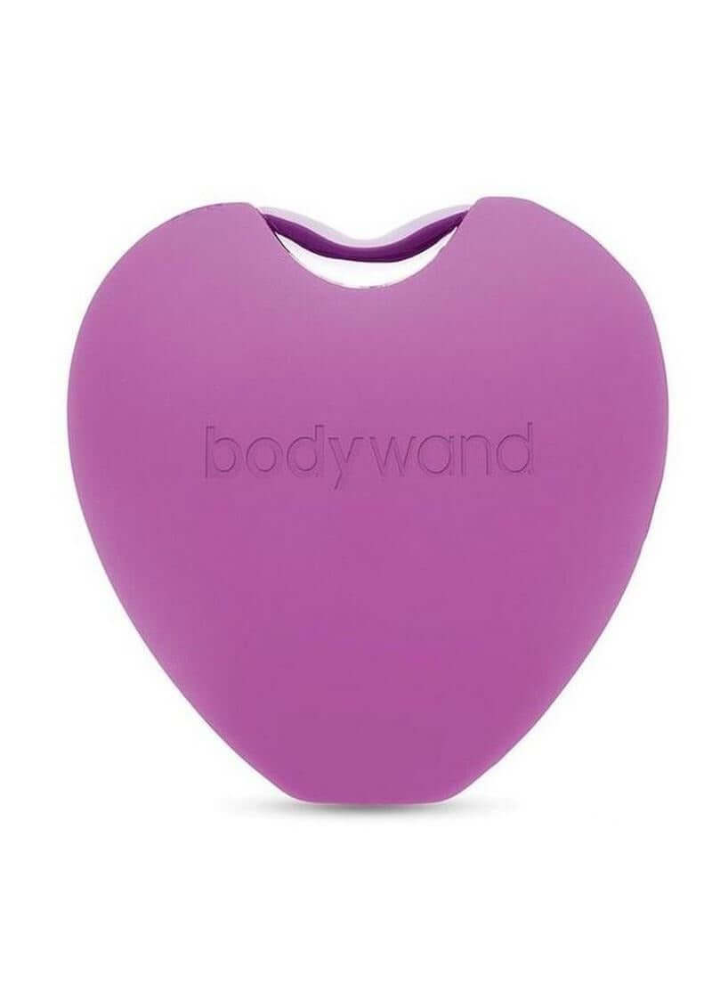 Bodywand 4Play Sweet Suction Clitoral Stimulator Purple in heart shape design.