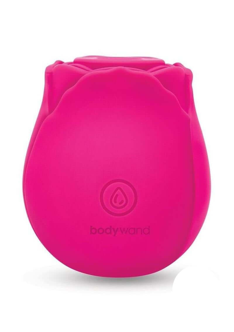 Bodywand 4Play Pucker Petals Clitoral Stimulator Pink with a flower-inspired design.