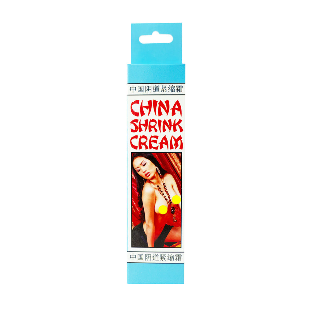 China Shrink Cream Original 0.5 Oz packaging featuring vibrant design and product information.