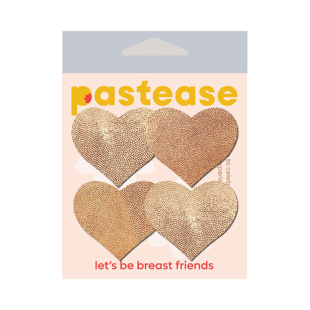 Pastease Petites Liquid Hearts Pasties Rose Gold 2-Pack