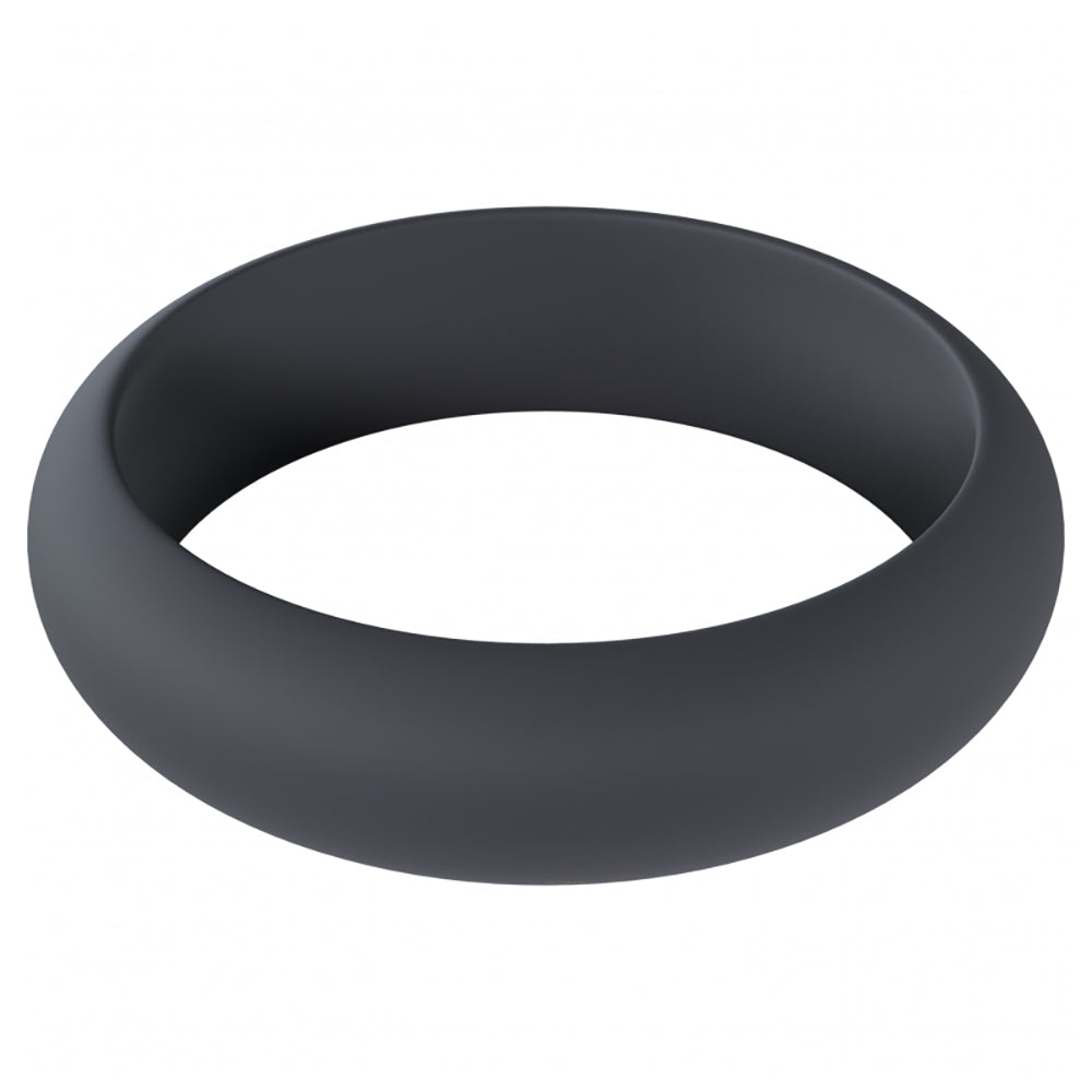 Levelz Wide O Silicone Cock Ring Large 42mm Black - premium silicone ring designed for enhanced performance and comfort.