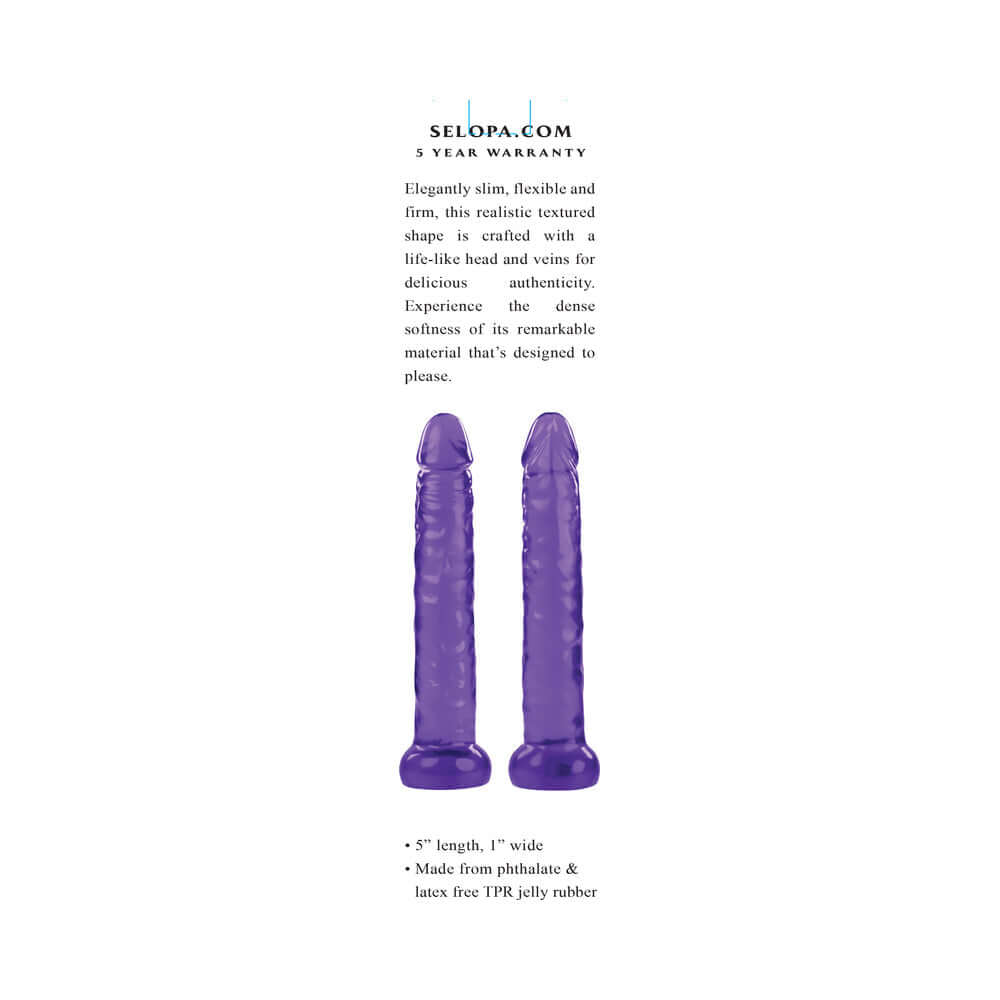 Selopa Slimplicity 6 inches Jelly Dong Purple