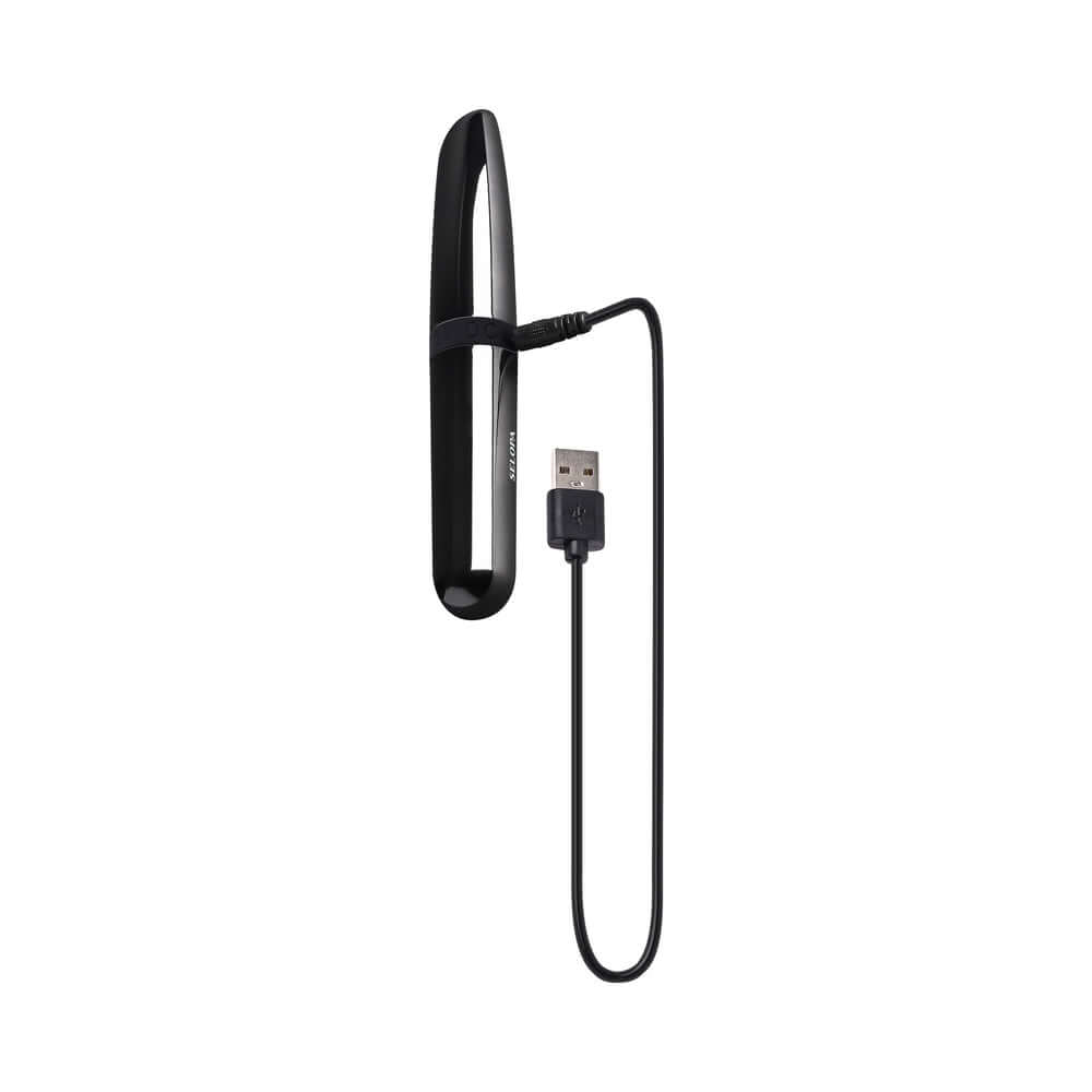 Selopa Buzz Buddy Rechargeable Vibe Silicone Black Chrome