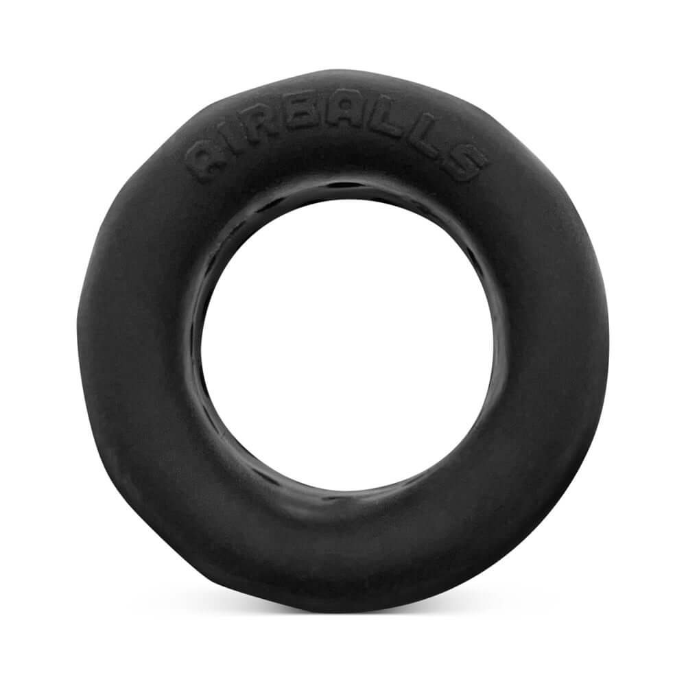 OxBalls Airballs Air-Lite Ballstretcher Black Ice, a black silicone ballstretcher designed for comfort and support.