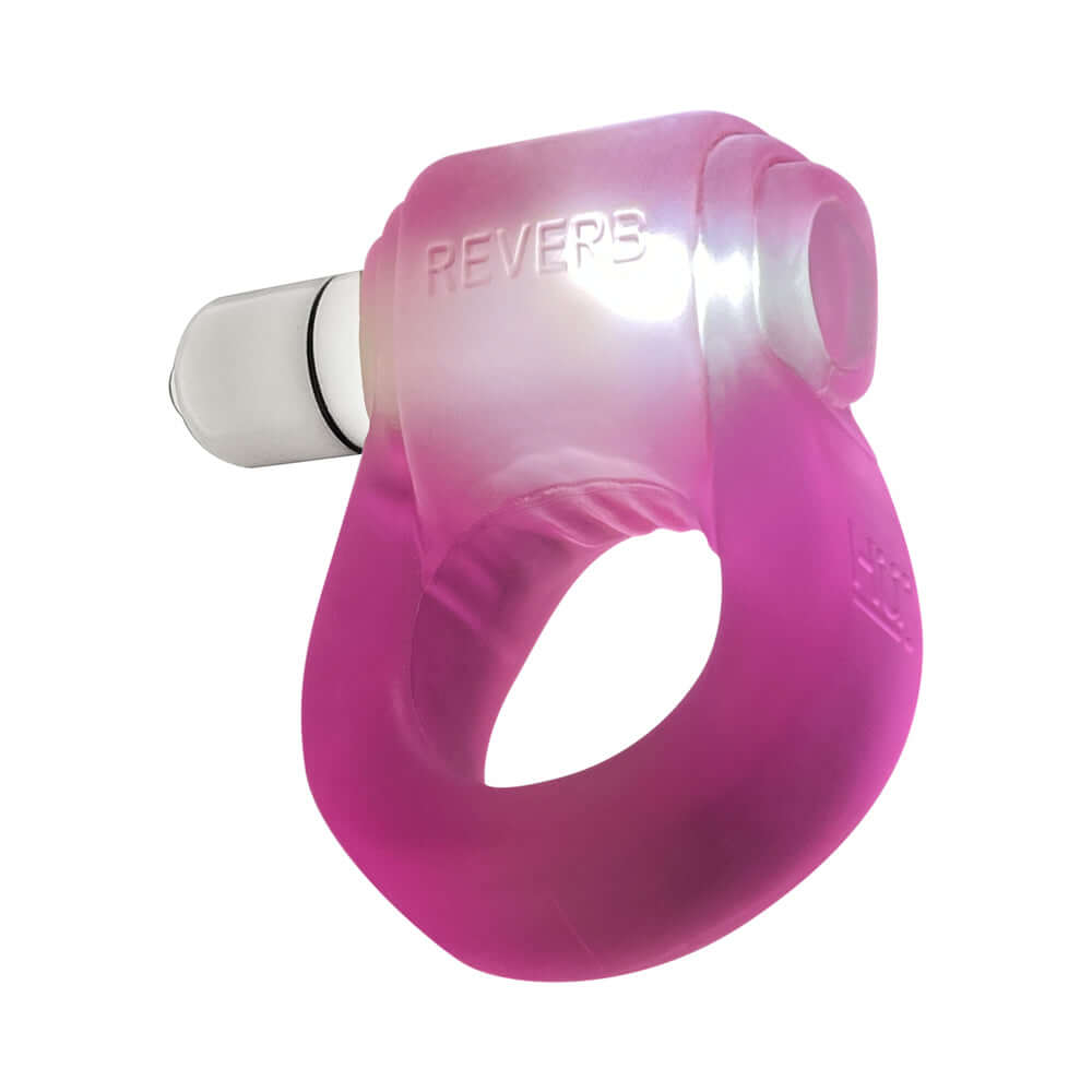 OxBalls Glowdick Cockring With Led Pink Ice