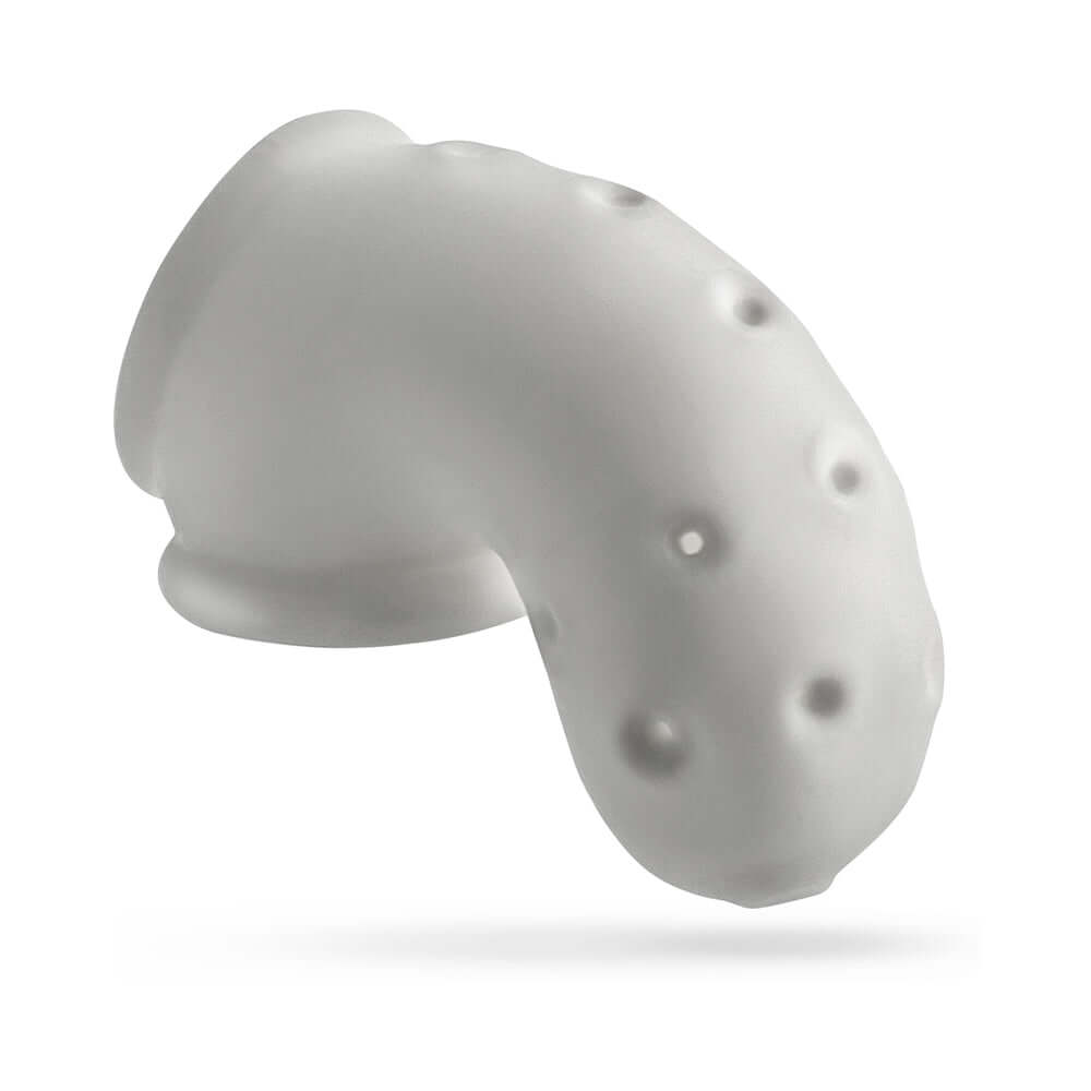 OxBalls Airlock Air-Lite Vented Chastity White Ice