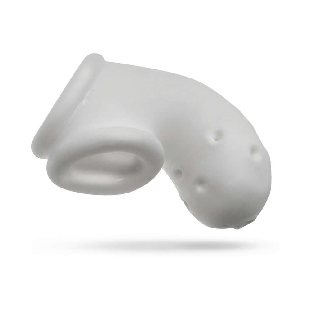 OxBalls Airlock Air-Lite Vented Chastity White Ice