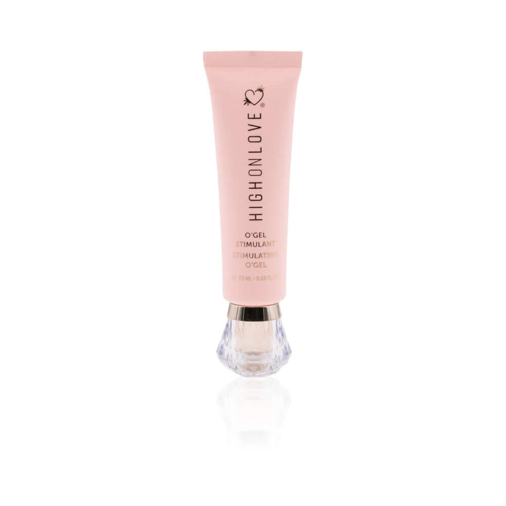 HighOnLove Diamond Stimulating O Gel tube with a luxurious design and smooth arousal formula for enhanced sensitivity.