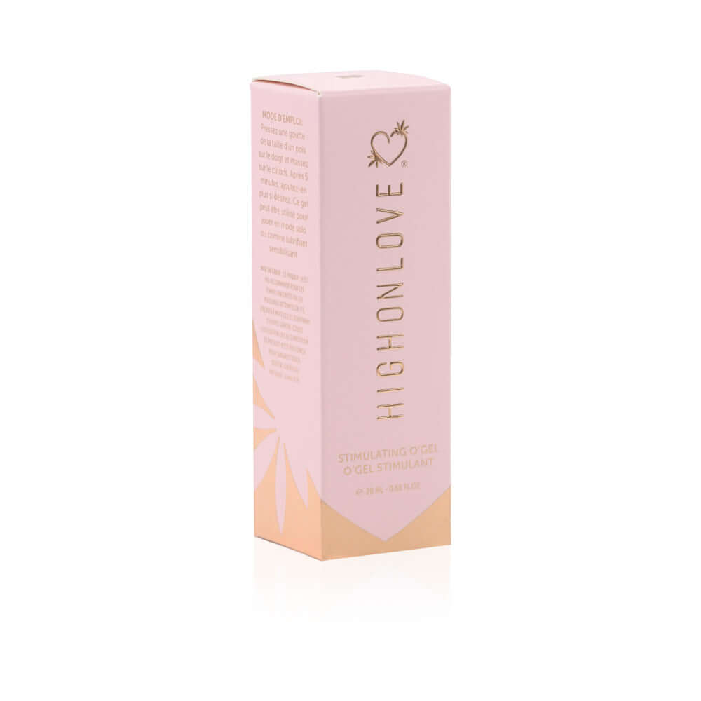 HighOnLove Diamond Stimulating O Gel packaging featuring luxurious design and product information.